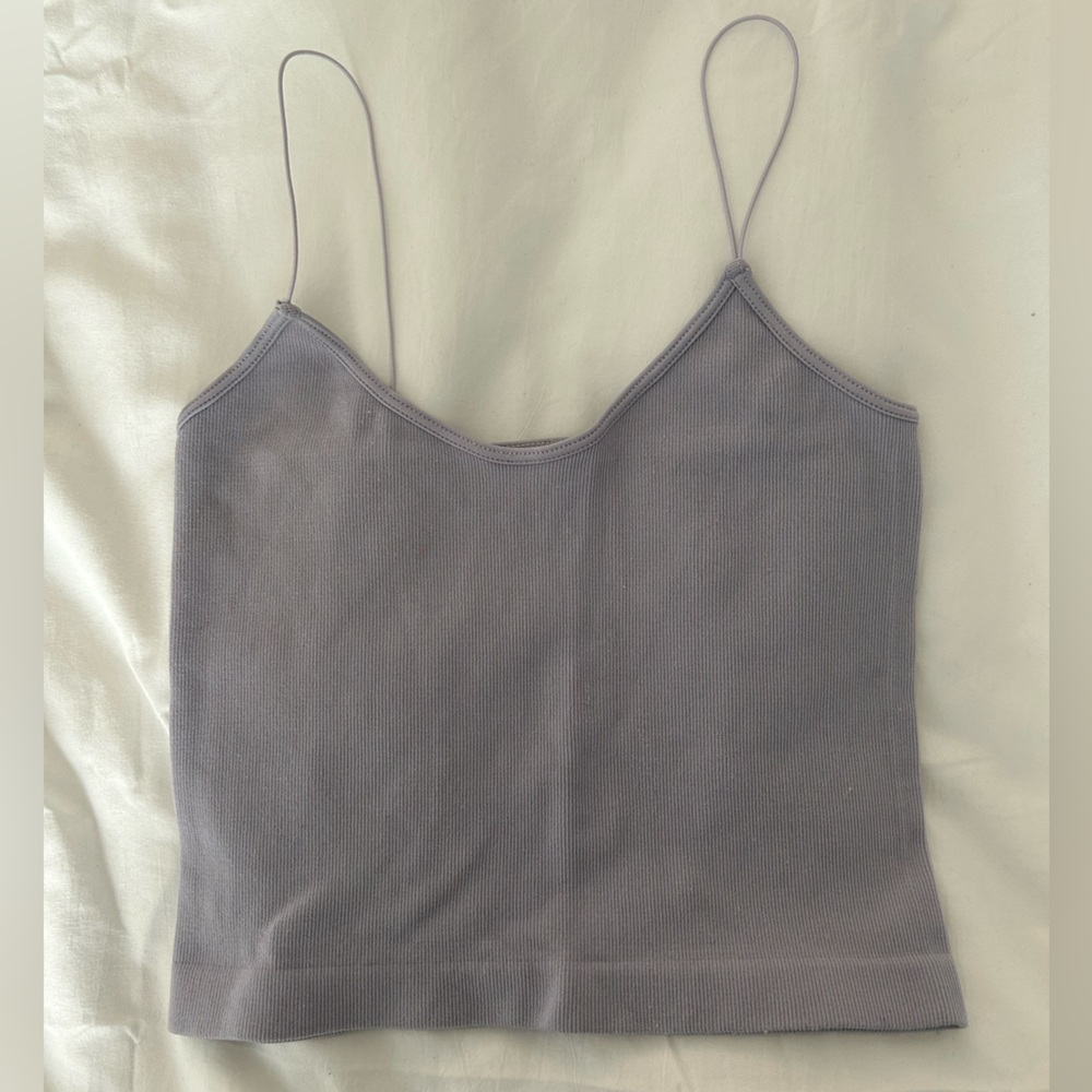 Light purple cropped tank top size small